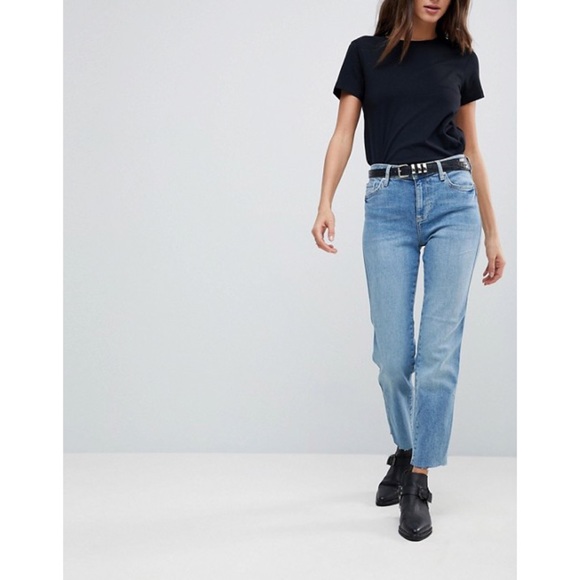 Free People Denim - free people straight girlfriend crop jeans